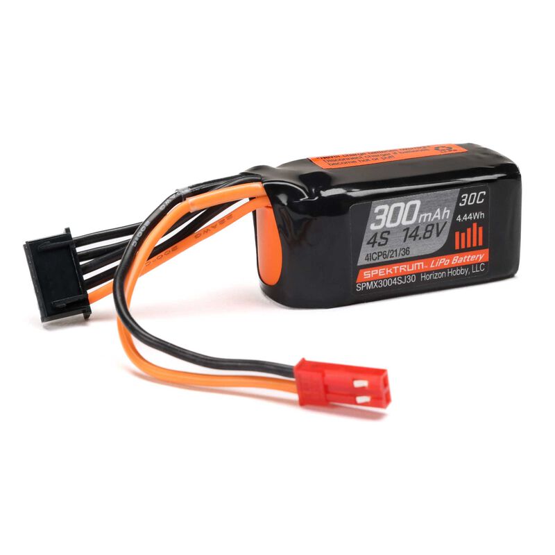 300mAh 4S 14.8V 30C LiPo Battery Fits Micro Draco by Spektrum