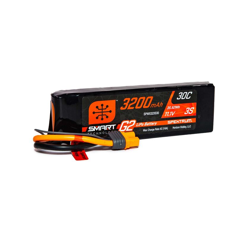 3200mAh 3S 11.1V Smart G2 LiPo 30C; IC3 by Spektrum