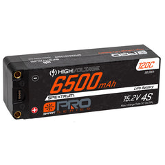 6500mAh 4S 15.2V Smart Pro Race HV LiPo 120C: 5mm by Spektrum