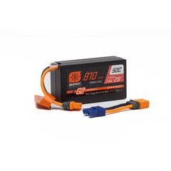 810mAh 2S 7.4V Smart G2 50C LiPo; IC2 and EC2 Adapter Fits Mini LMT, UTB18