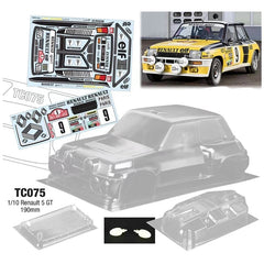 1/10 RENAULT 5 GT Group b Rally 190mm Elf Decal Sheet Team C