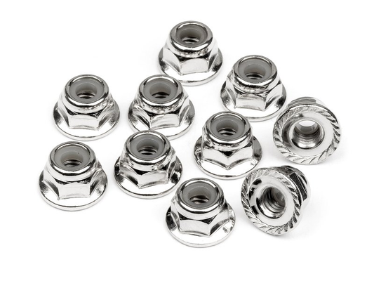 HPI Serrated flange lock nut M4