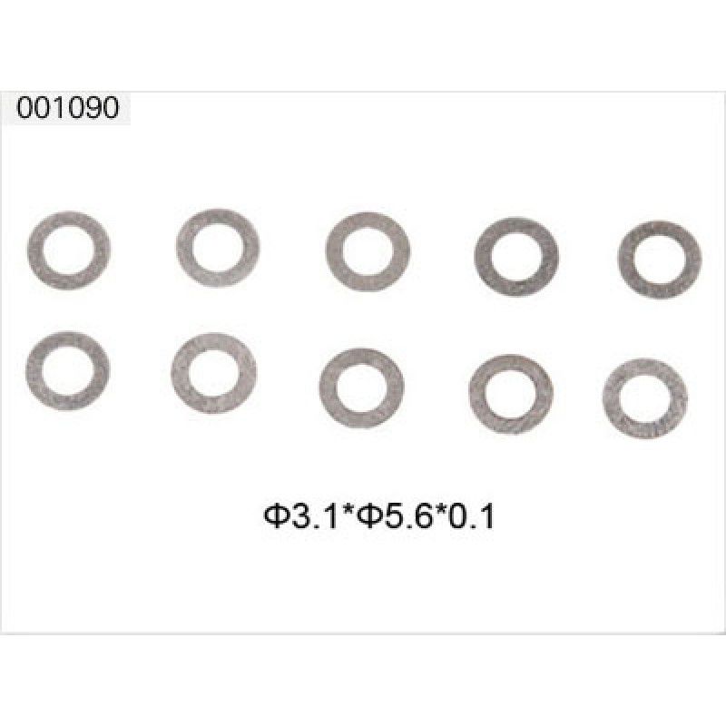 Spacer Washer 3.1*5.6*0.1 x10pcs Belt CP