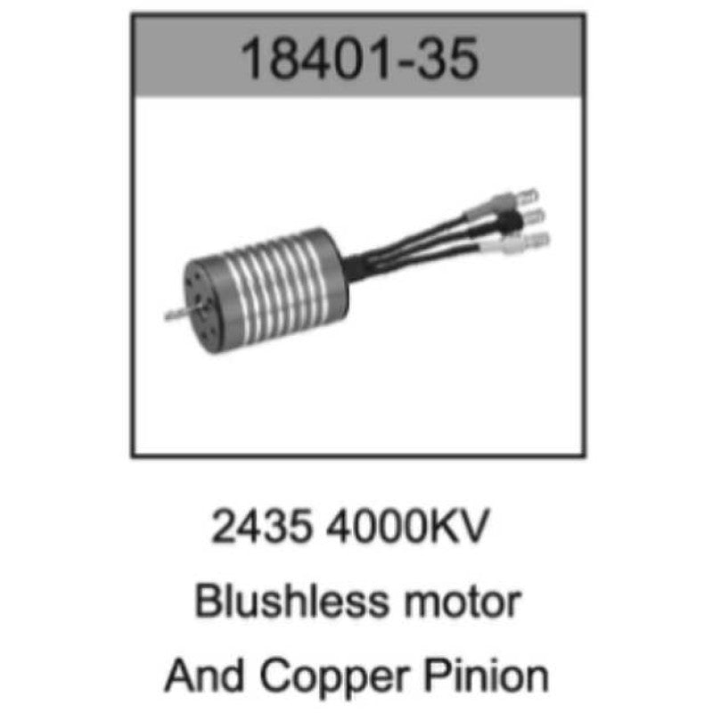 2435 4000KV Brushless Motor & Copper Pinion