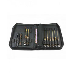 AM Toolset For 1/10 Offroad (12Pcs) With Tools Bag Black Golden by Arrowmax