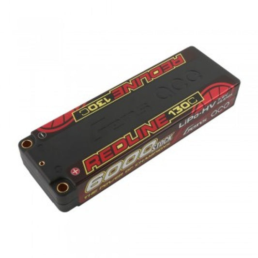 Gens Ace Redline HV Race Series 6000mAh LCG 7.6v 130C 5mm Plug 276g 23mm High