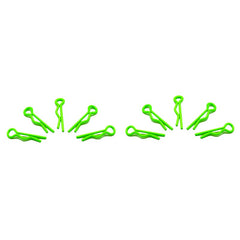 Small Body Clip 1/10 - Fluorescent Green (10)