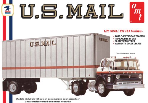 Amt z1/25 Ford C600 US Mail Trk&Tr