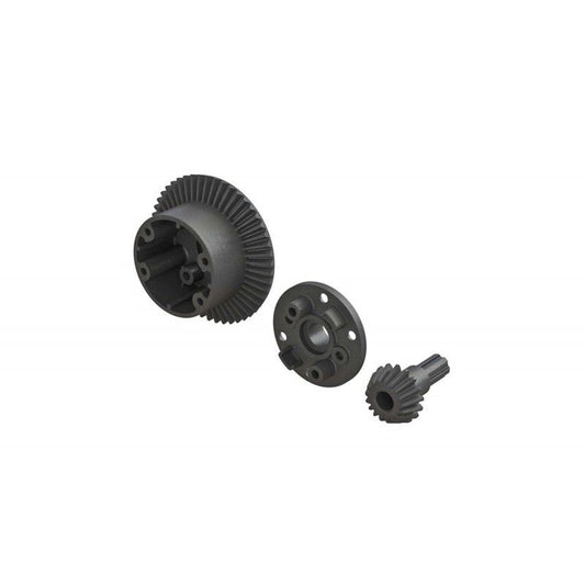 AR310802 Diff Case 49T Main Gear/17T Input Gear Granite, Senton 4X4 Mega by