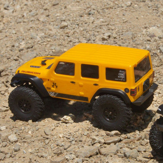 SCX24 2019 Jeep Wrangler JLU CRC 1/24 4WD-RTR Yellow by Axial