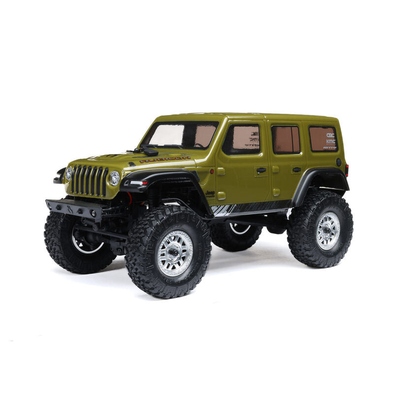 1/24 SCX24 Jeep Wrangler JLU 4X4 Rock Crawler Brushed RTR, Green by Axial