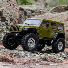 1/24 SCX24 Jeep Wrangler JLU 4X4 Rock Crawler Brushed RTR, Green by Axial