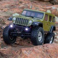 1/24 SCX24 Jeep Wrangler JLU 4X4 Rock Crawler Brushed RTR, Green by Axial