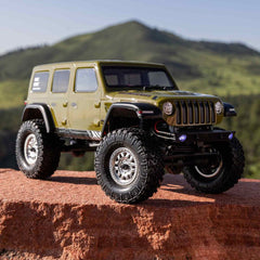 1/24 SCX24 Jeep Wrangler JLU 4X4 Rock Crawler Brushed RTR, Green by Axial