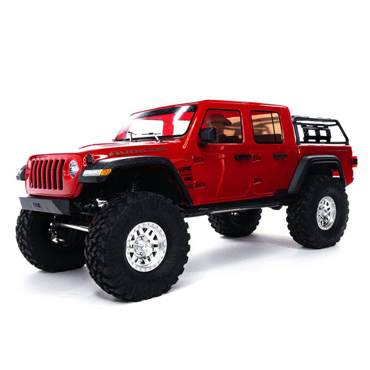 SCX10 III Jeep JT Gladiator Rock Crawler with Portals 1/10 RTR, Red by Axial