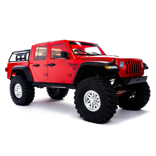 SCX10 III Jeep JT Gladiator Rock Crawler with Portals 1/10 RTR, Red by Axial