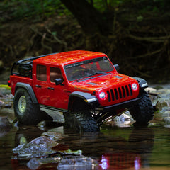 SCX10 III Jeep JT Gladiator Rock Crawler with Portals 1/10 RTR, Red by Axial