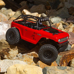 1/24 SCX24 Deadbolt 4WD Rock Crawler Brushed RTR, Red by Axial