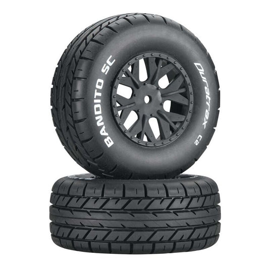 Bandito SC Tire C2 Mounted SC10 4x4 (2) by Duratrax