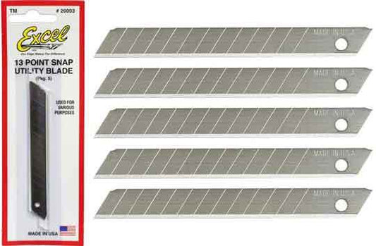 Excel Snap-off Blades Small B33 Pk5