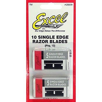 Excel Single Edged Razor Blades Pk10