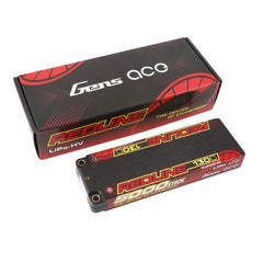 Gens Ace Redline 5000mAh HV 7.6v 2S 130C Hard Case Lipo with 5mm Bullet