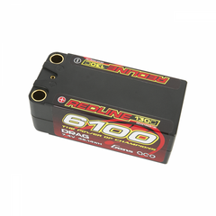 Gens Ace Redline 6100mAh 2S 7.4v Shorty Drag Race Lipo 96x46x35mm 298g 8mm