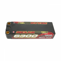 Gens Ace Redline 6300mAh 2S 7.4v Drag Race Lipo 138x46x25mm 300g 8mm Bullet