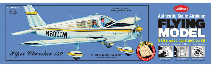 Guillows 1/18 Piper Cherokee 140