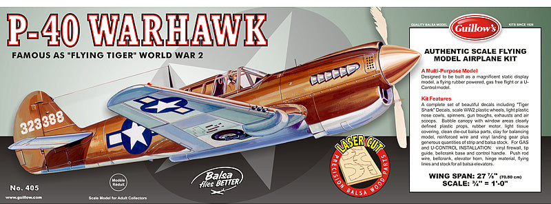 Guillows 1/16 P-40 Warhawk