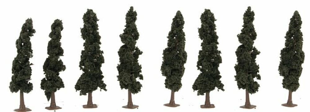 JTT Conifer Trees 4- 4.5" (8)