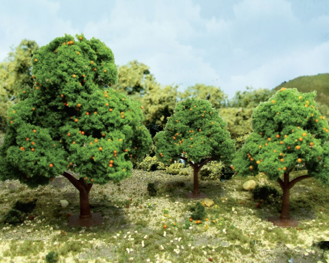 JTT Orange Trees 2.5- 3.5" (6)