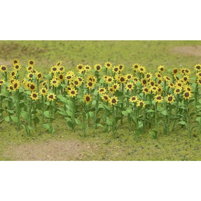 JTT HO: 25mm Sunflowers (16)