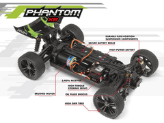 Maverick 1/10 Phantom XB Green w/b&ch