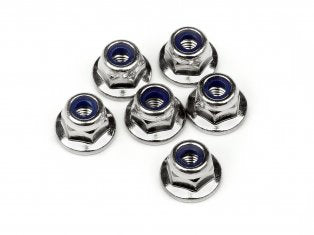 Maverick Flanged Nylock Nuts M3 (6)