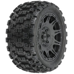 1/6 Badlands MX57 Front/Rear 5.7 Tires Mounted on Raid 8x48 Removable 24mm Hex