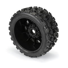 1/6 Badlands MX57 Front/Rear 5.7 Tires Mounted on Raid 8x48 Removable 24mm Hex