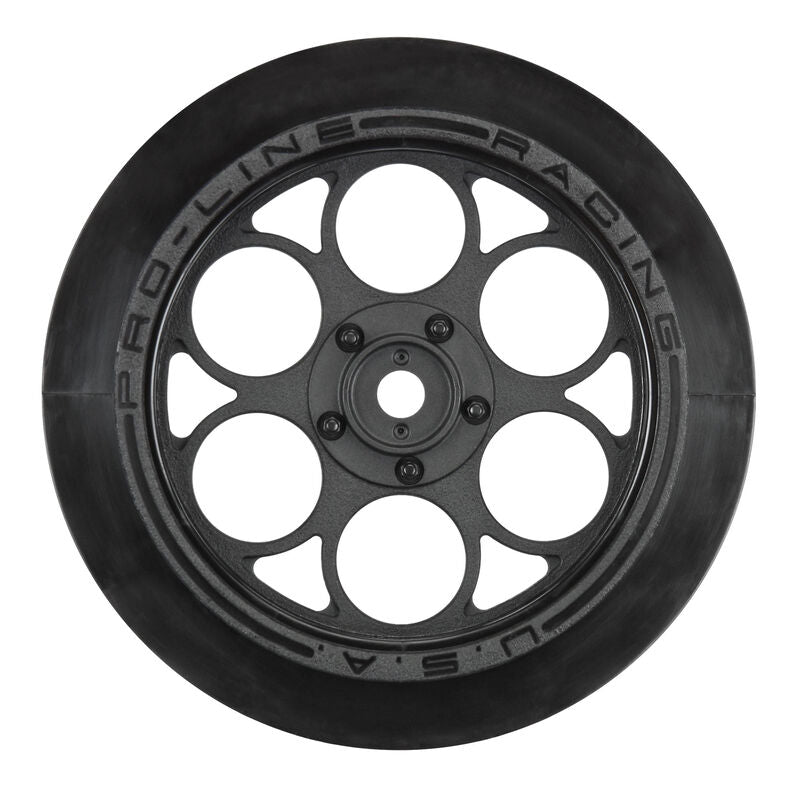 Showtime Front Runner 2.2"/2.7" Blk Front Drag Wheels by Proline