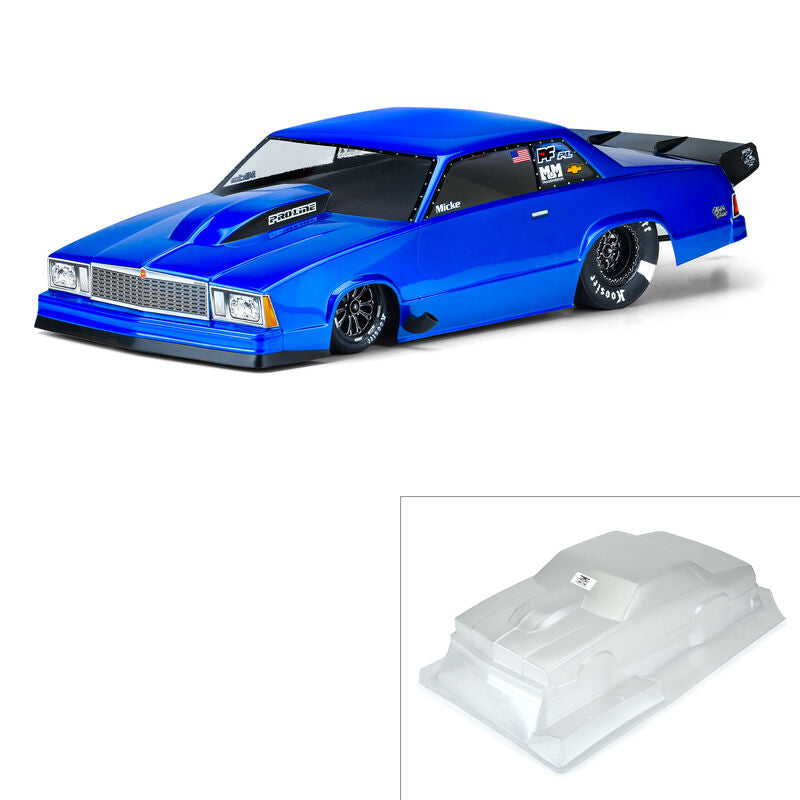 78 Chevy Malibu Clear Drag Body:22S/DR10/Slash 2wd by Proline