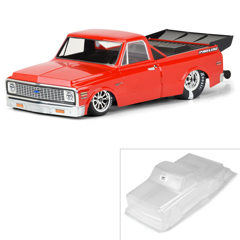 1972 Chevy C-10 Clear Body: Slash 2WD Drag Car, AE DR10, 22s drag by Proline