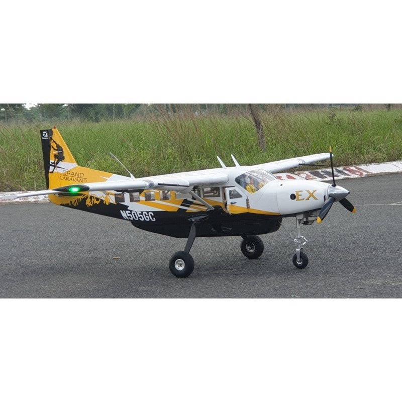 NEW June 2021 Cessna 208 Grand Caravan EX 85" 45cc (Yellow/ Black) by Seagull