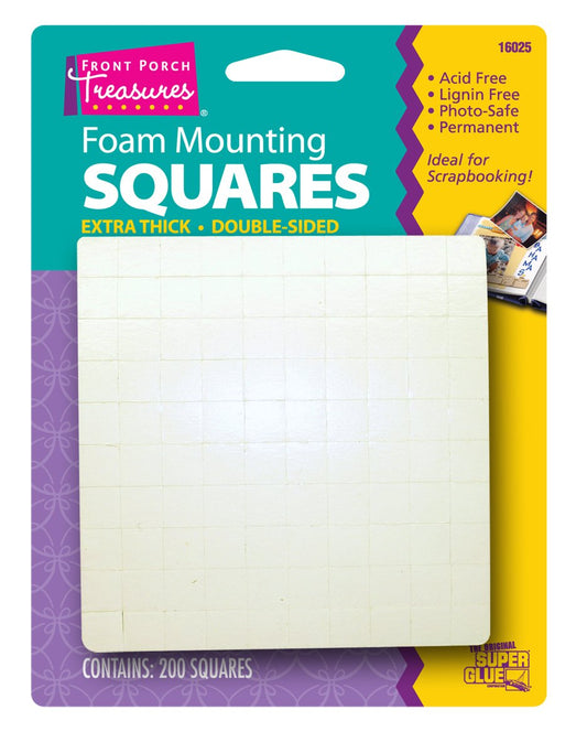 Superglue Foam Mounting Squares Thick