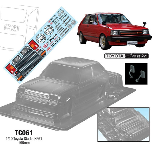 1/10 Toyota Starlet KP61 WB 258mm Width 195mm