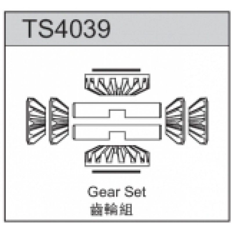 TeamC Diff Gear Set for TS4