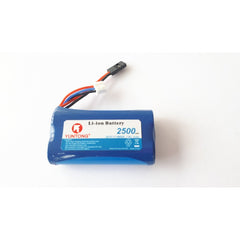 2S 7.4V 2500mAh Li-Ion 18650 cell Rx pack w/JR Plug HD 50mm lead, XH balance.